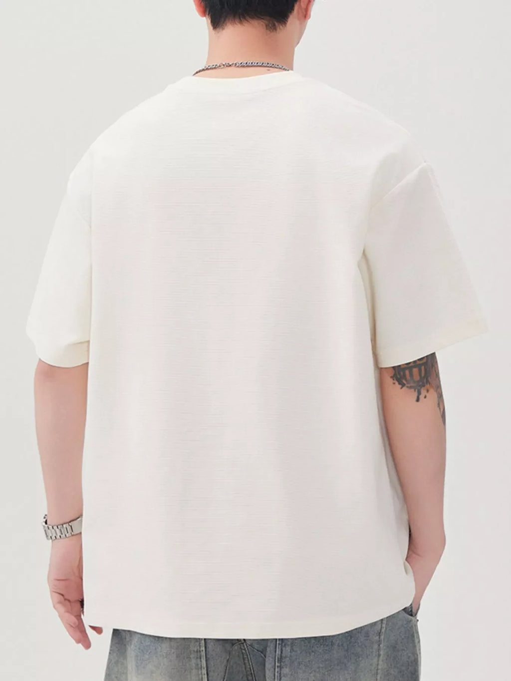 Men's Plus Size Casual Crew Neck Short Sleeve T-Shirt