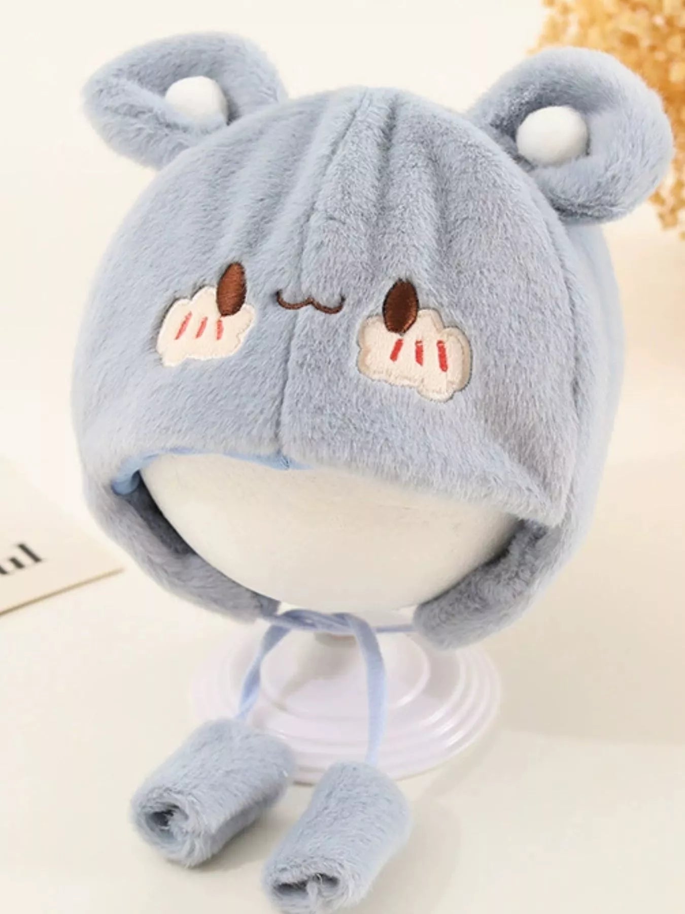 Children's Cute Bear Ear Plush Hat