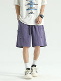 Men's Full Size Casual Loose-Fit Cargo Shorts Plus Size