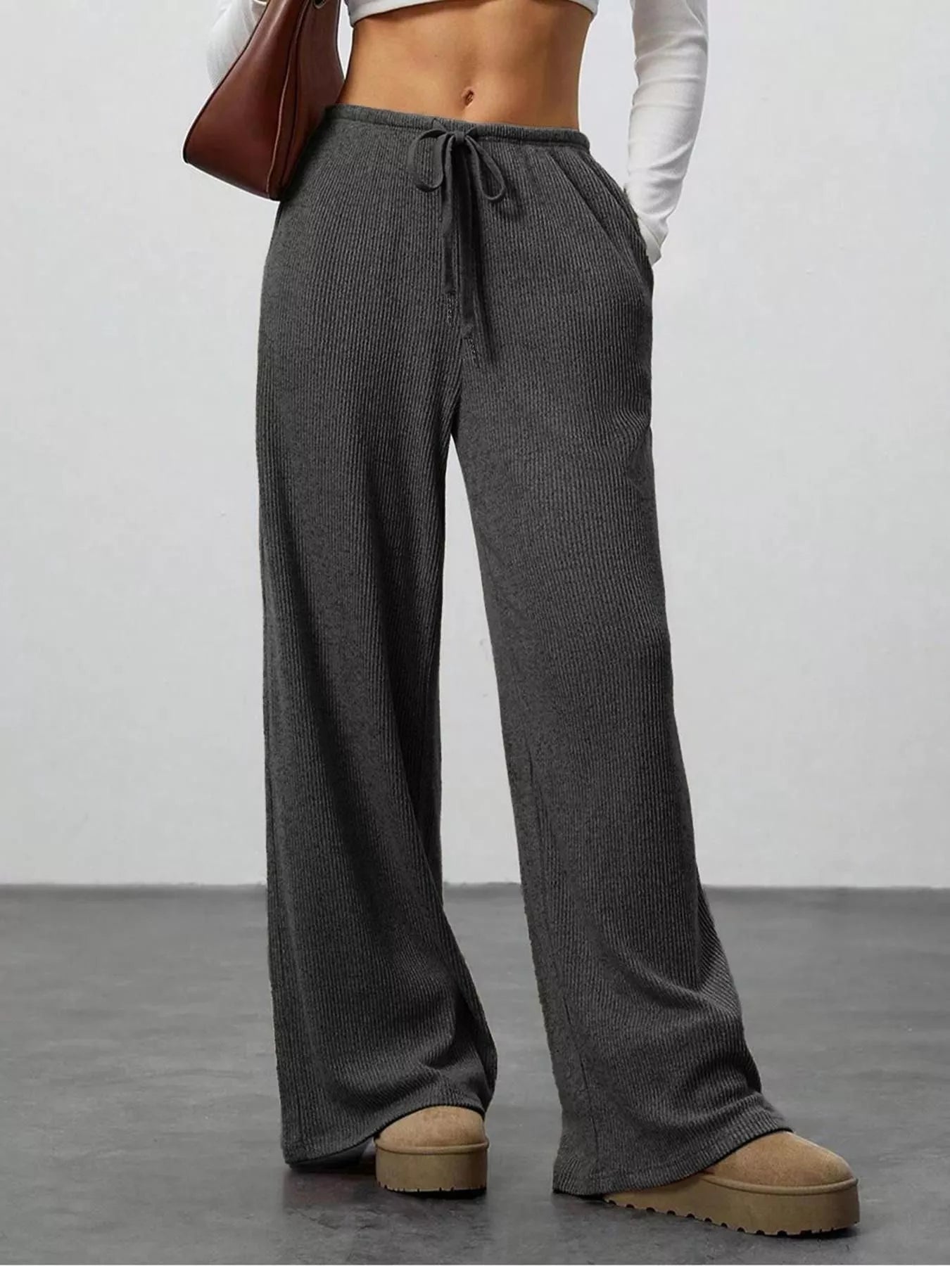 Relaxed Fit Drawstring Pants