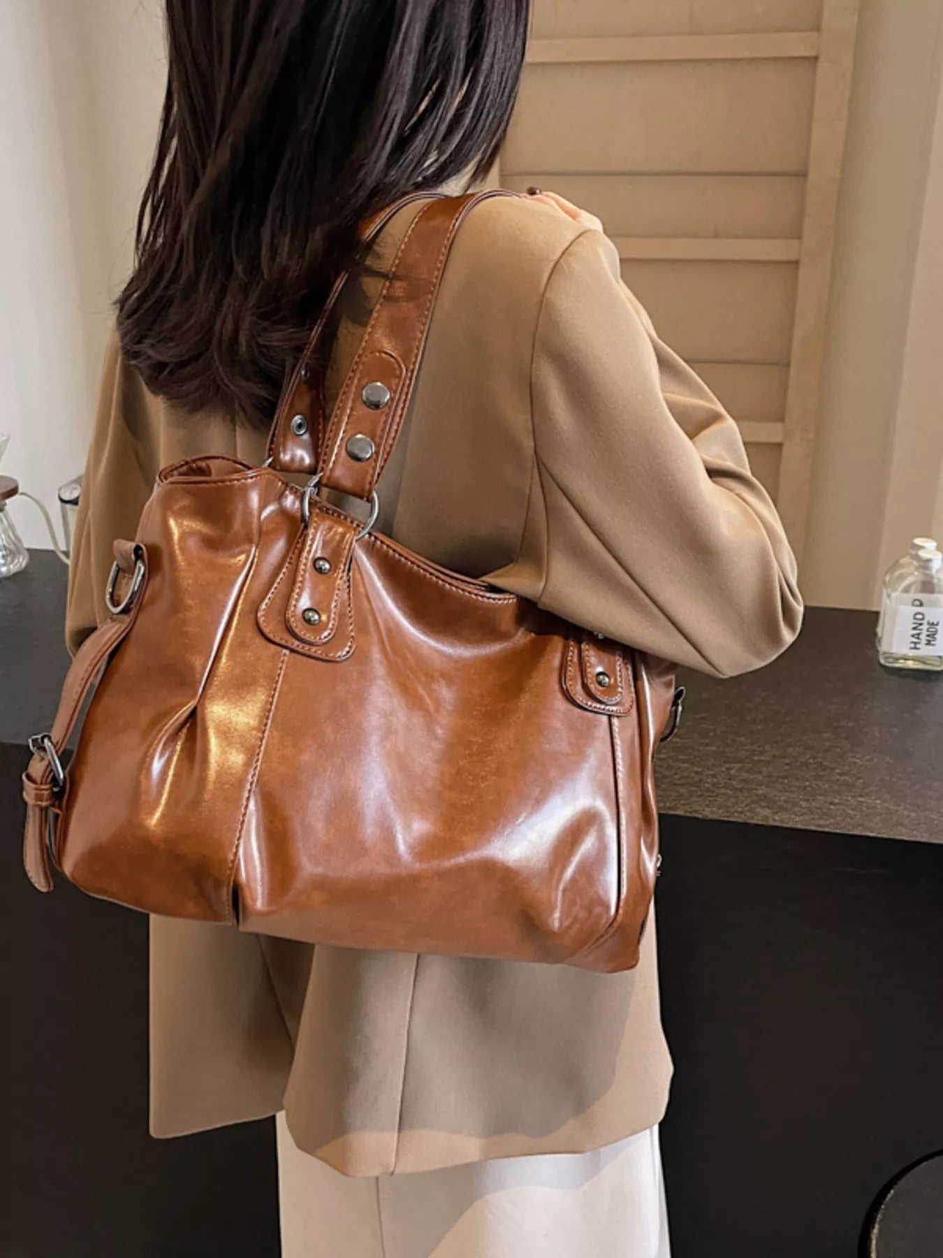 Vintage Style Leather Handbag