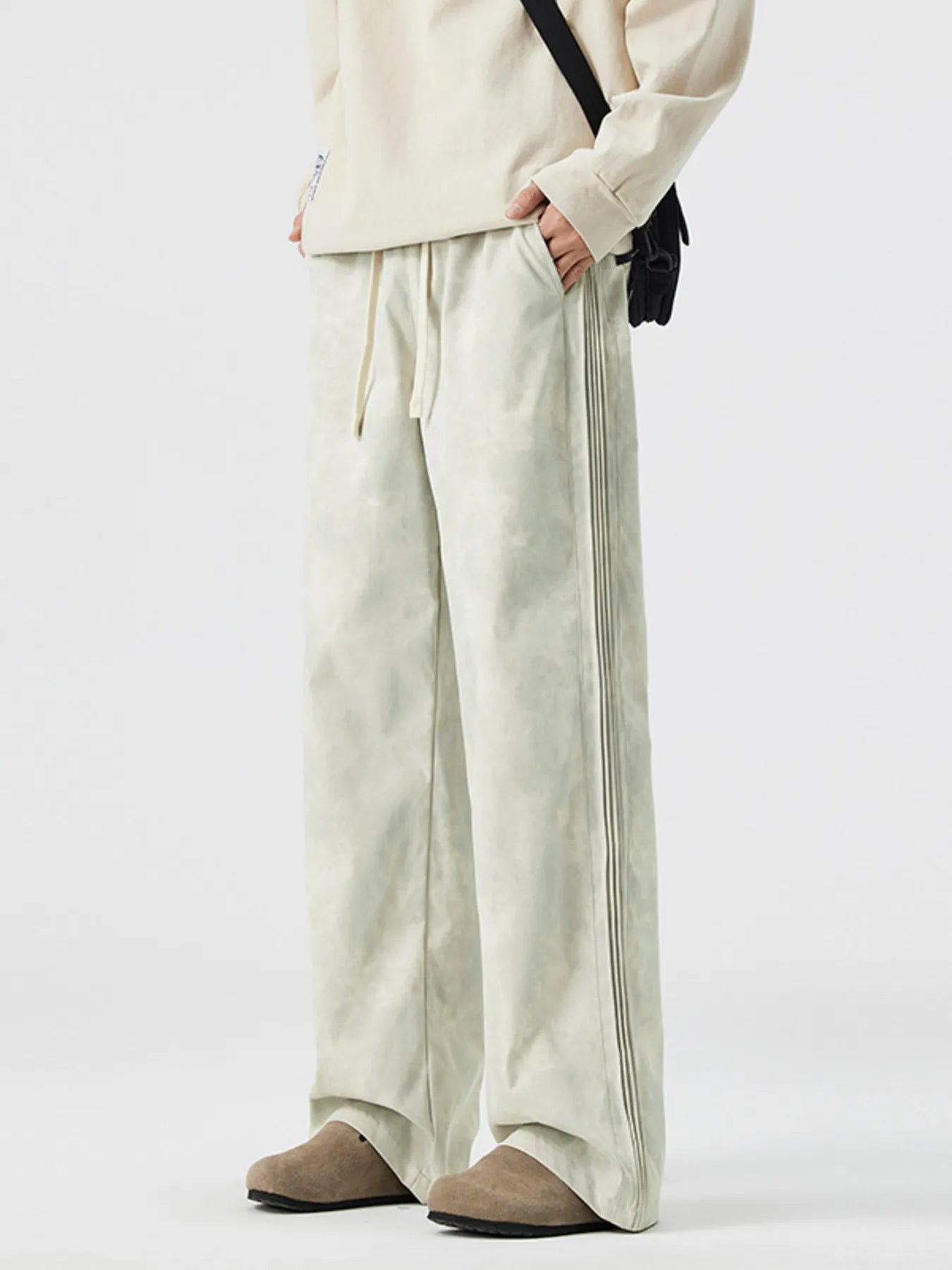 Men's Full Size Loose Fit Drawstring Pants Plus Size