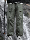 Men's Plus Size Cargo Pants with Zipper Pockets