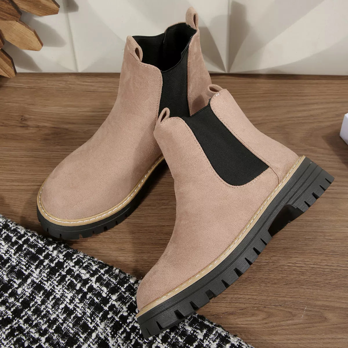 Round Toe Ankle Boots