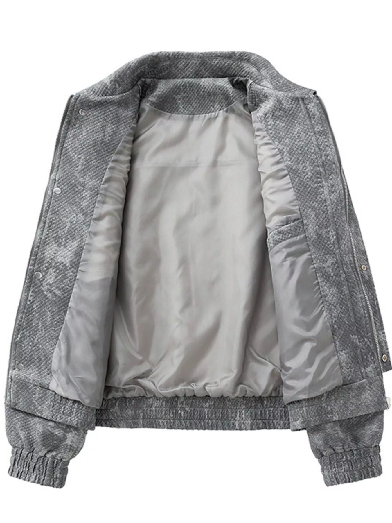 Men's Plus Size Casual Snap-Down Jacket