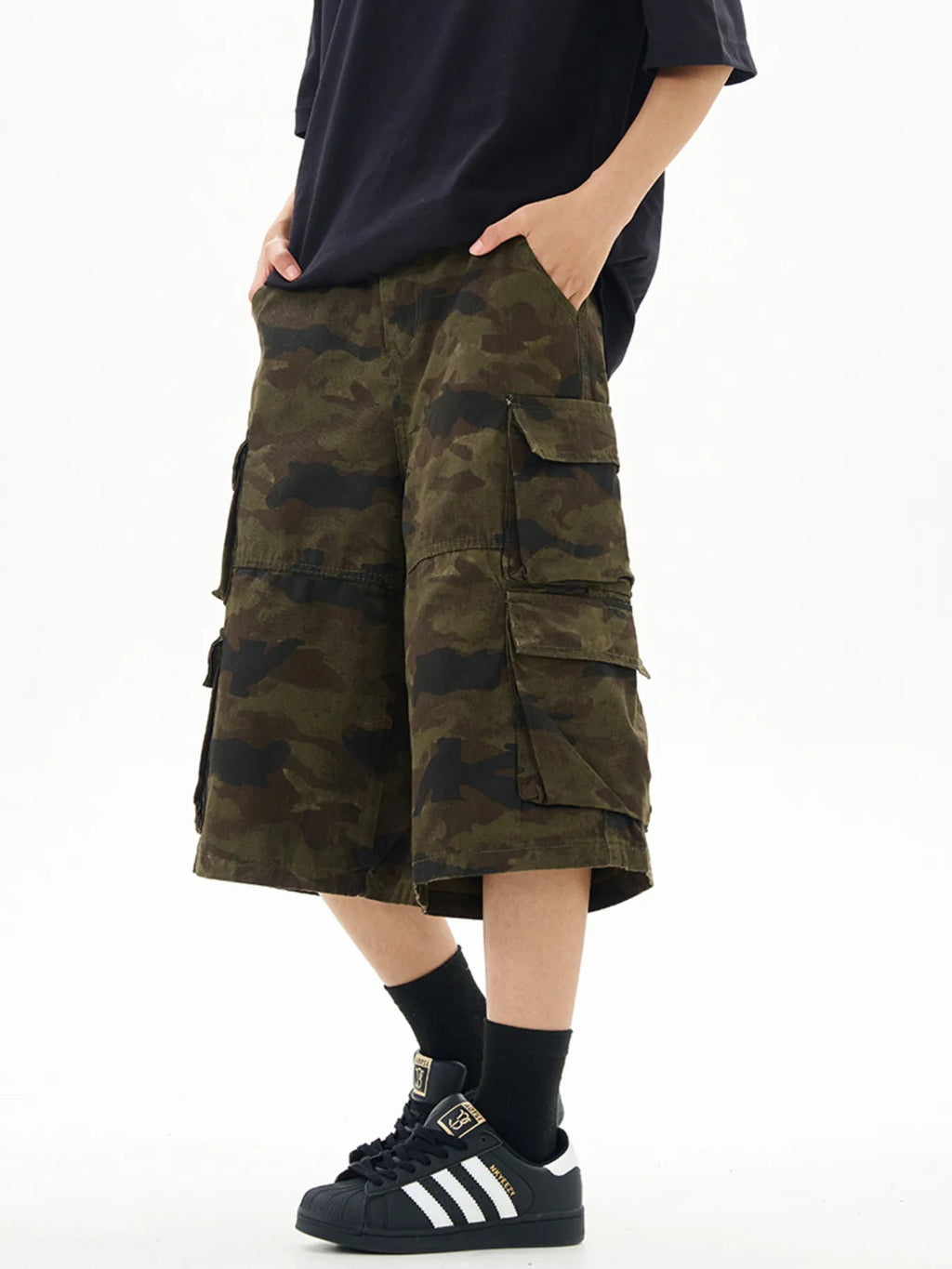Men's Relaxed Fit Camo Cargo Shorts