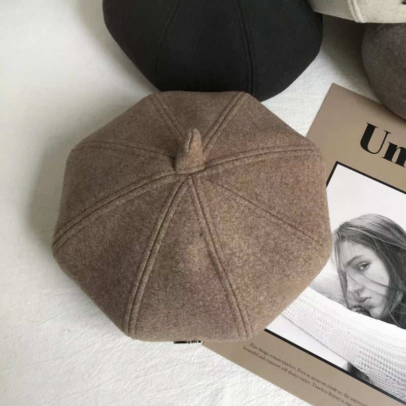 Solid Color Beret Hat