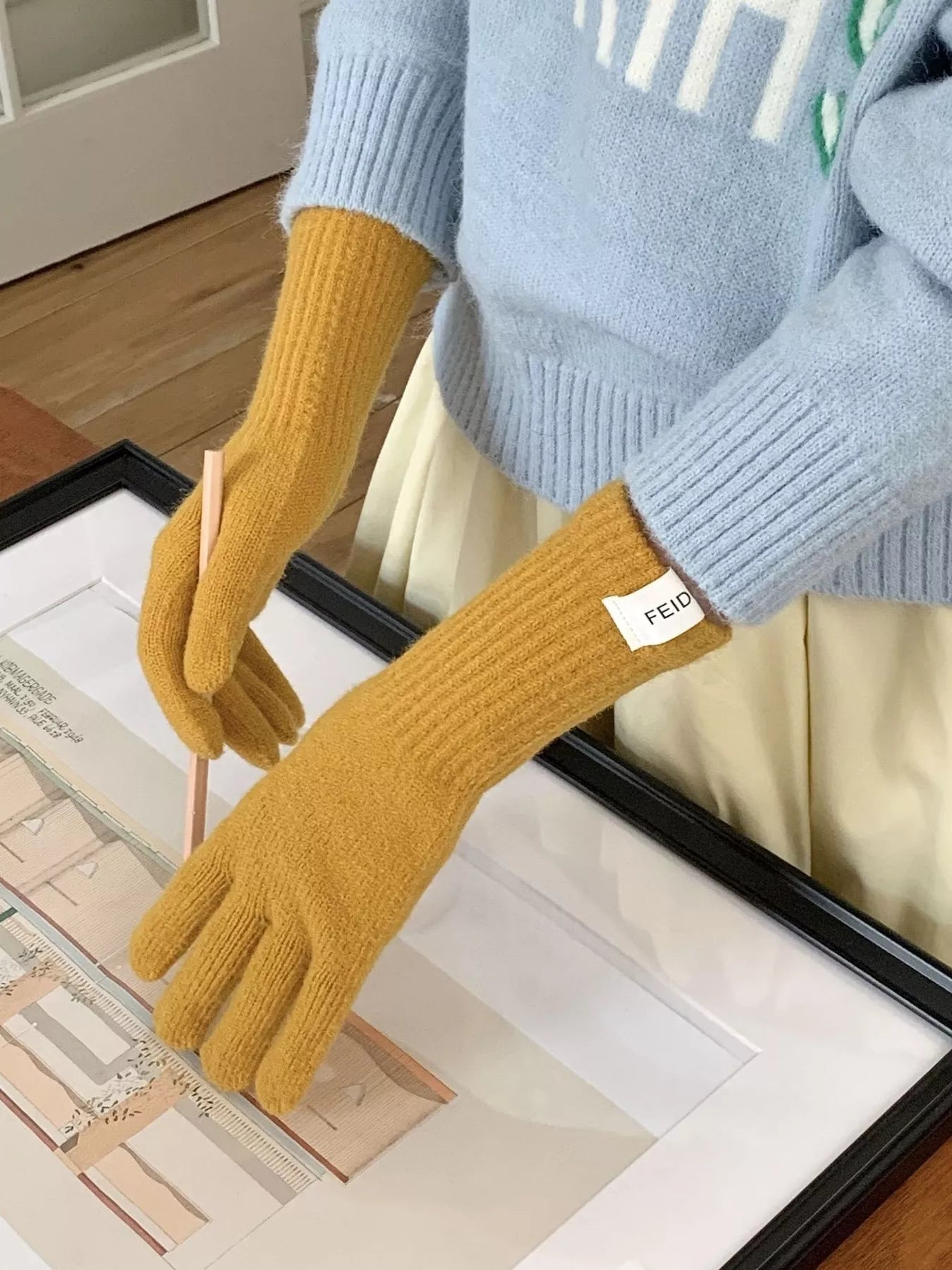 Warm Knitted Soft Gloves