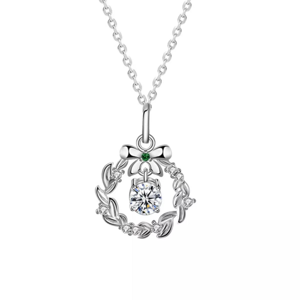 925 Sterling Silver Moissanite Pendant Necklace