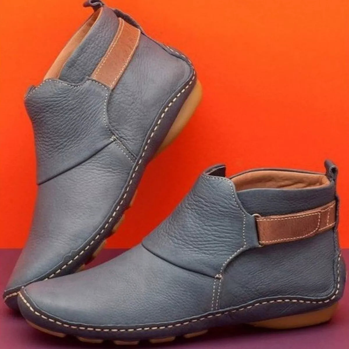 PU Leather Ankle Boots