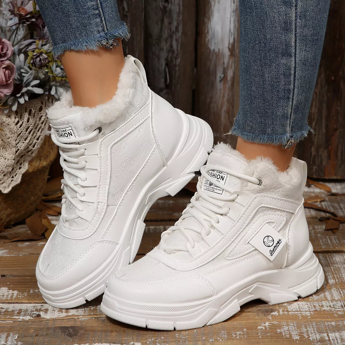 Plush Lined Ankle Boots