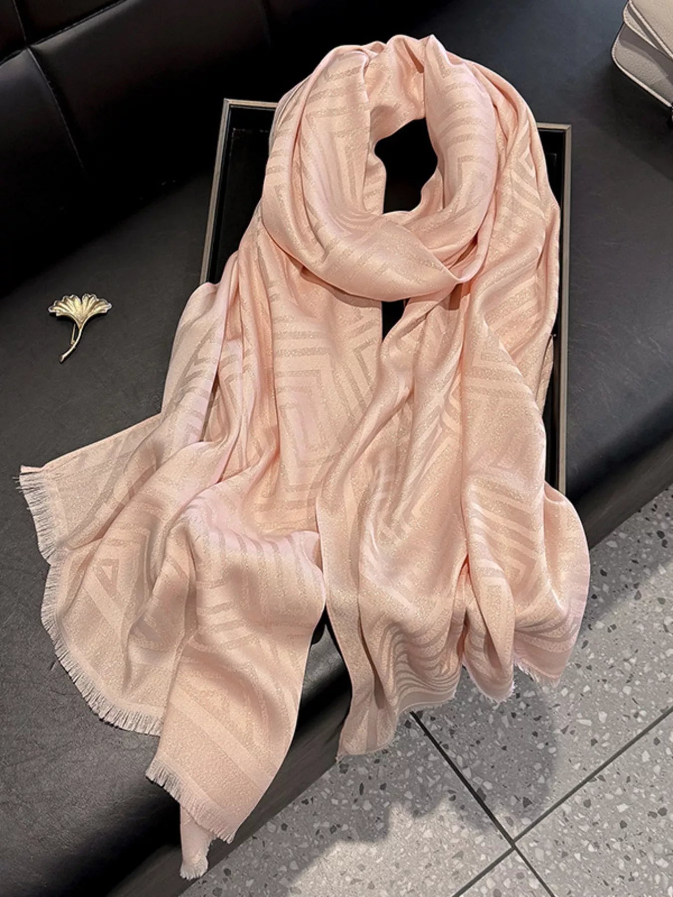 Raw Hem Lightweight Scarf