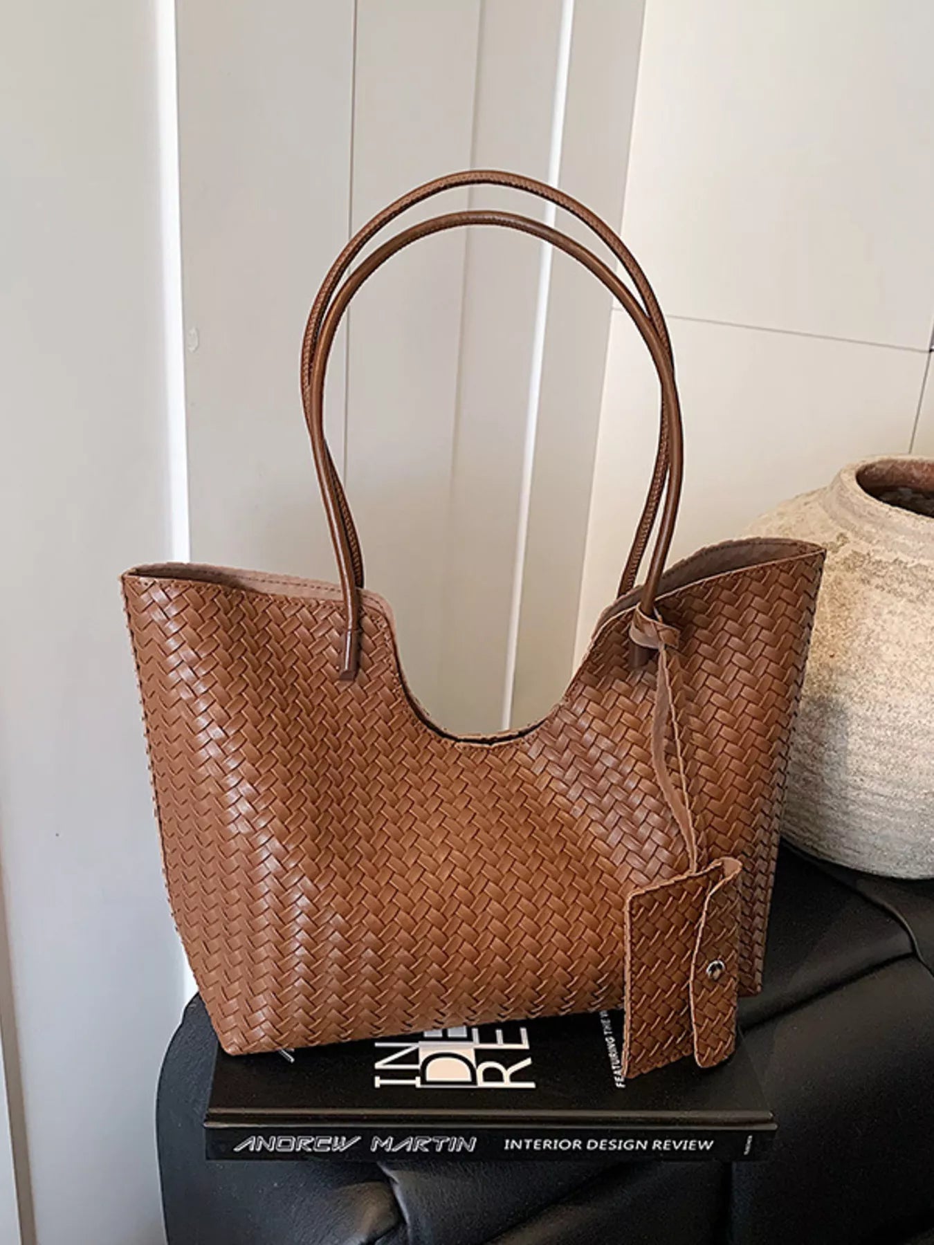 Woven Texture Large Capacity Tote Bag