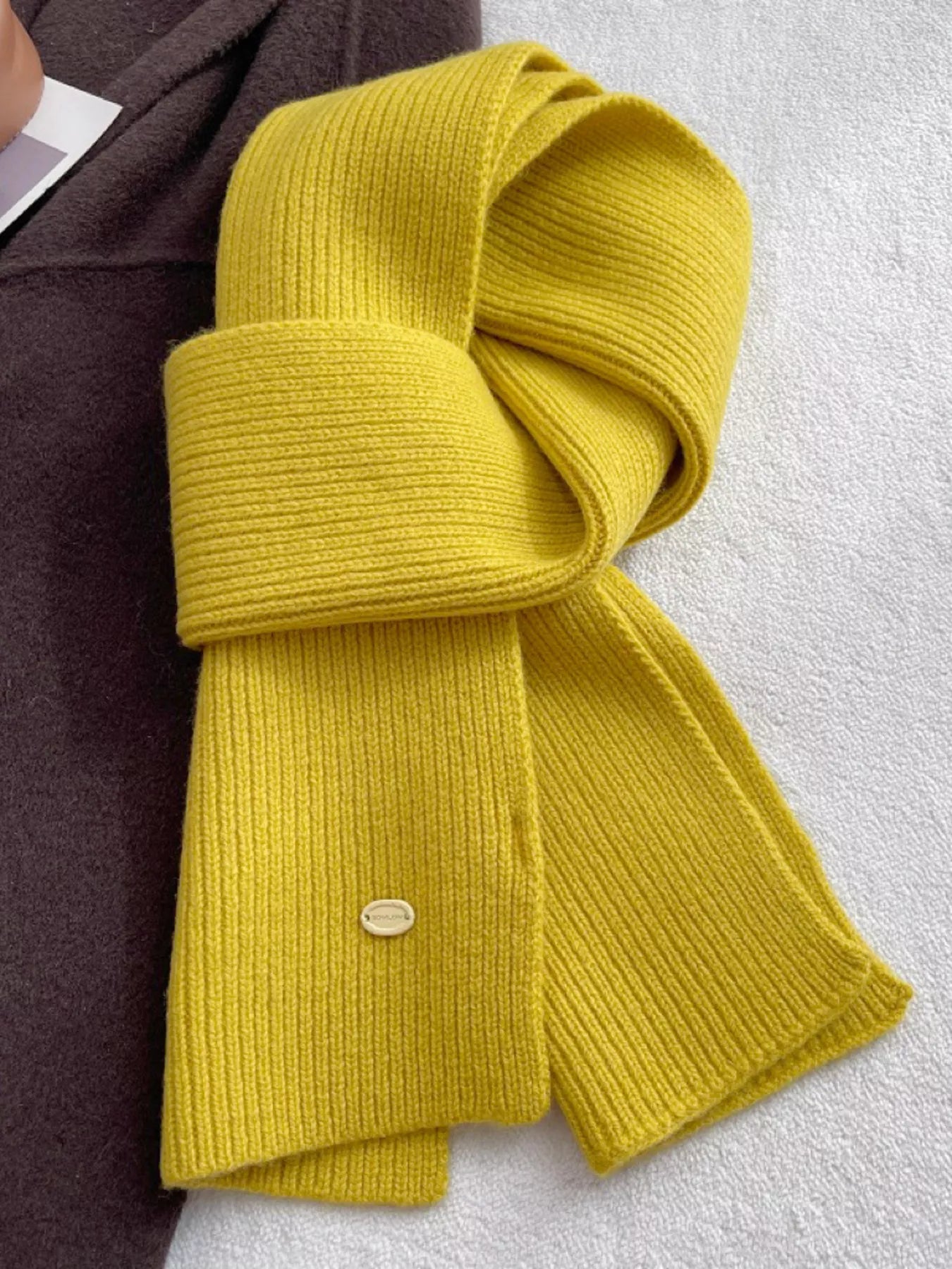 Pure Wool Soft Knit Scarf
