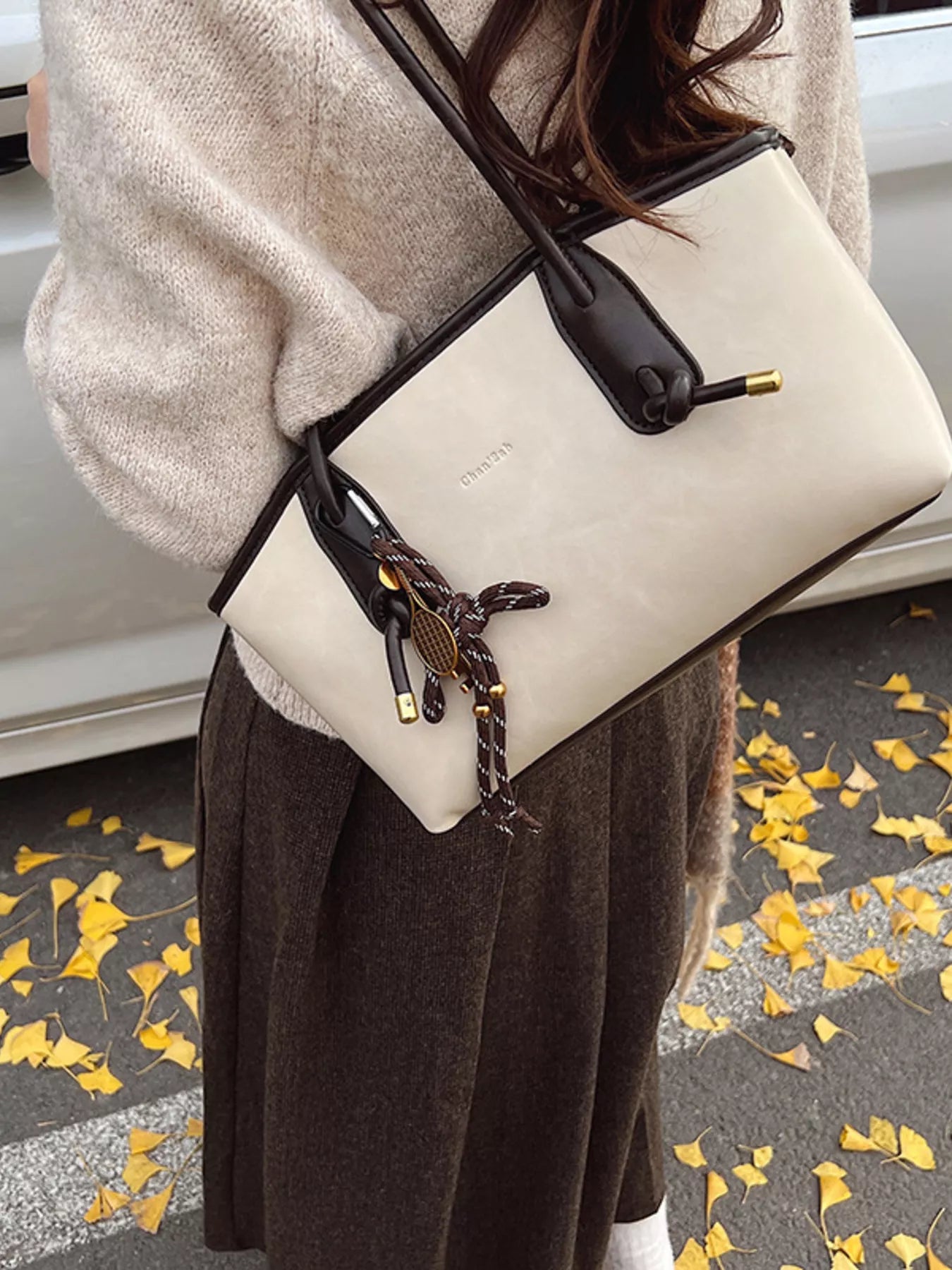 Vintage Style Leather Shoulder Bag