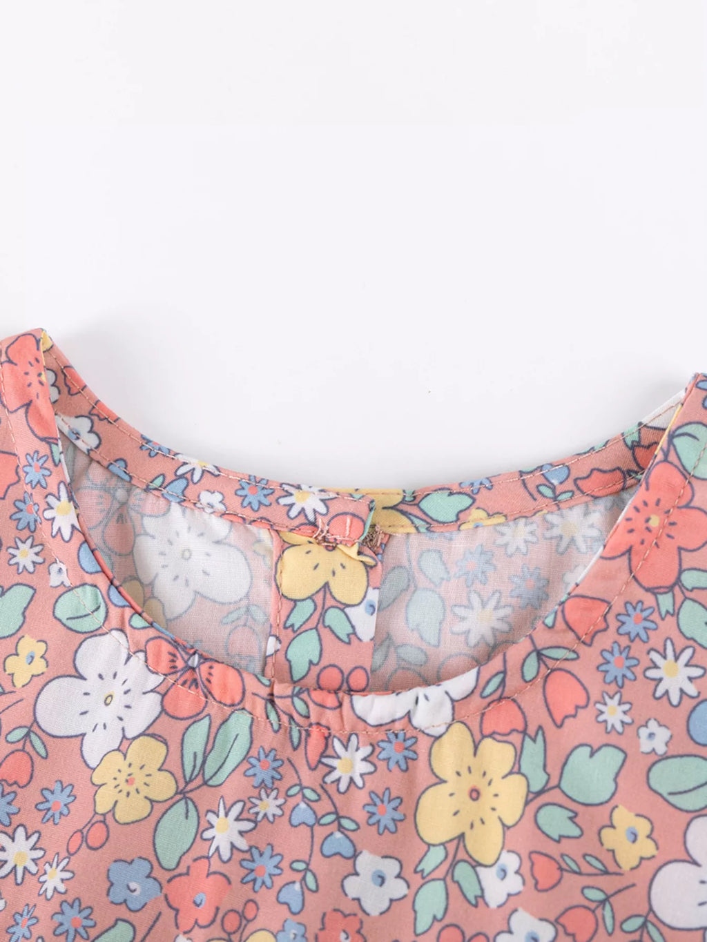 Children's Floral Bunny Print Top & Capri Leggings Set