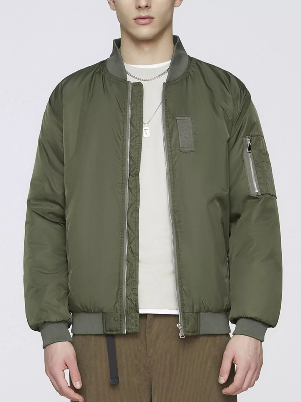 Men's Plus Size Lightweight Bomber Jacket