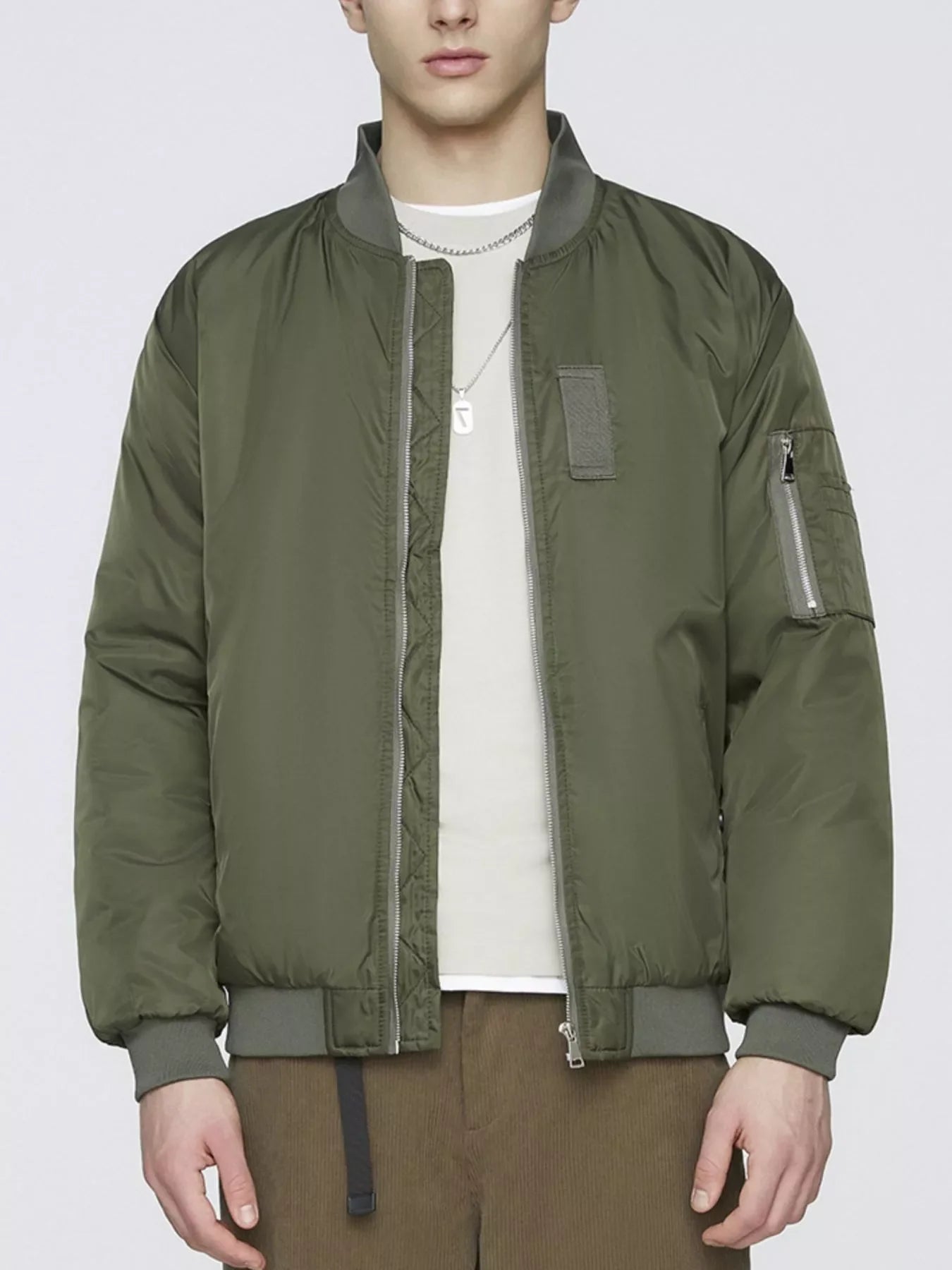 Men's Plus Size Lightweight Bomber Jacket