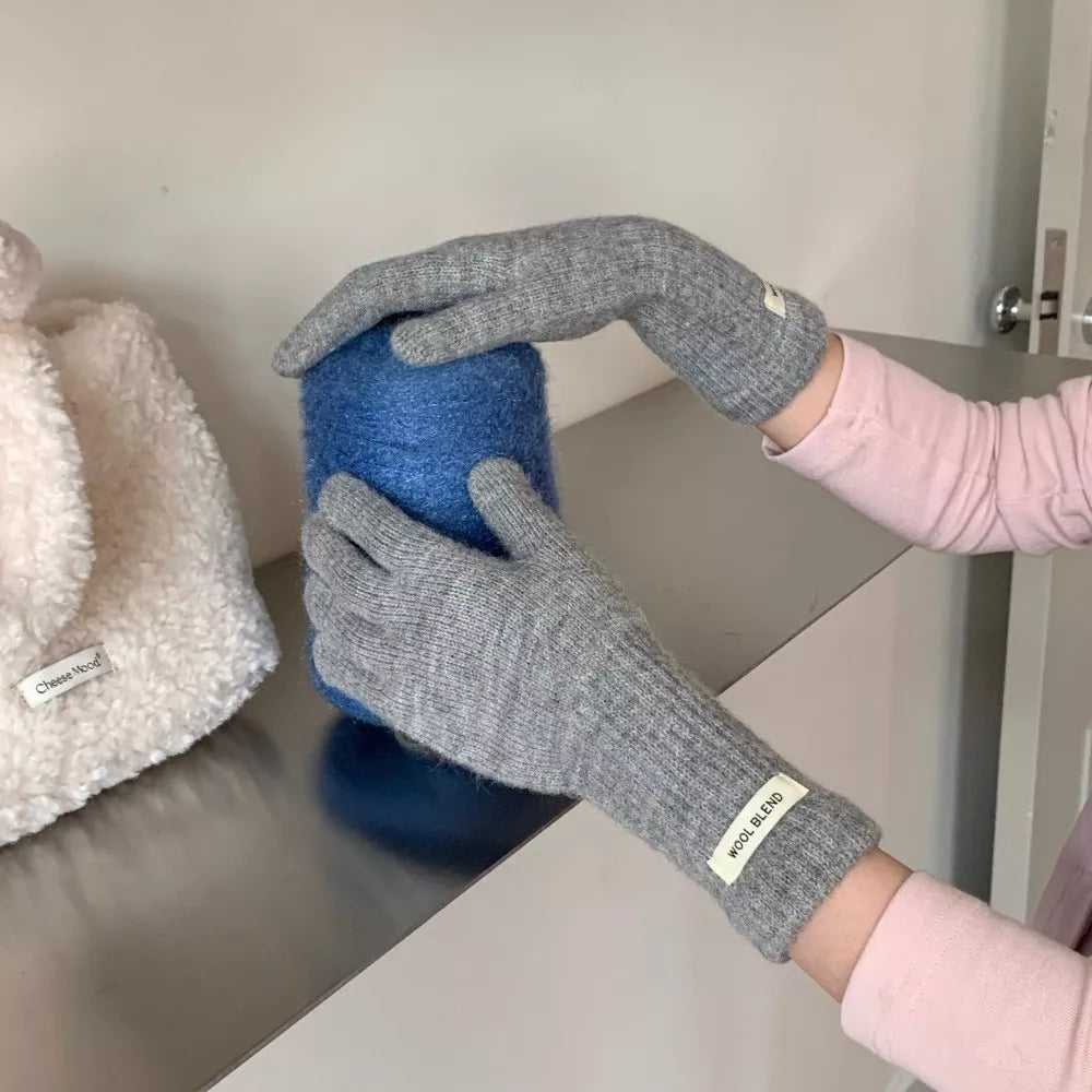 Wool Blend Fingerless Gloves