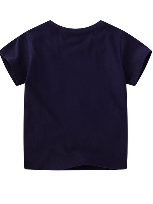 Children's Dinosaur Crew Neck Short Sleeve T-Shirt