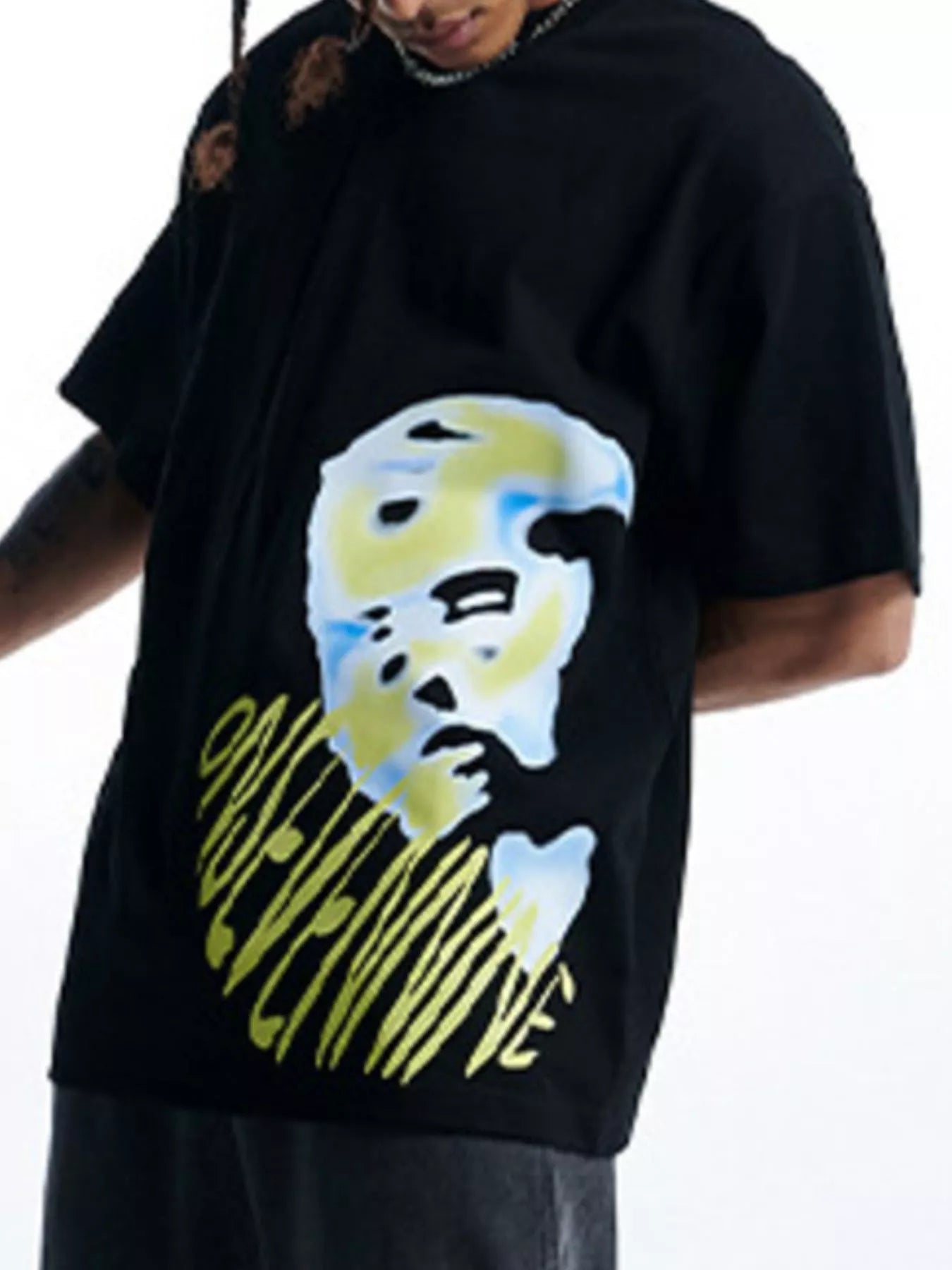 Men's Graphic Round Neck Relaxed Fit T-Shirt