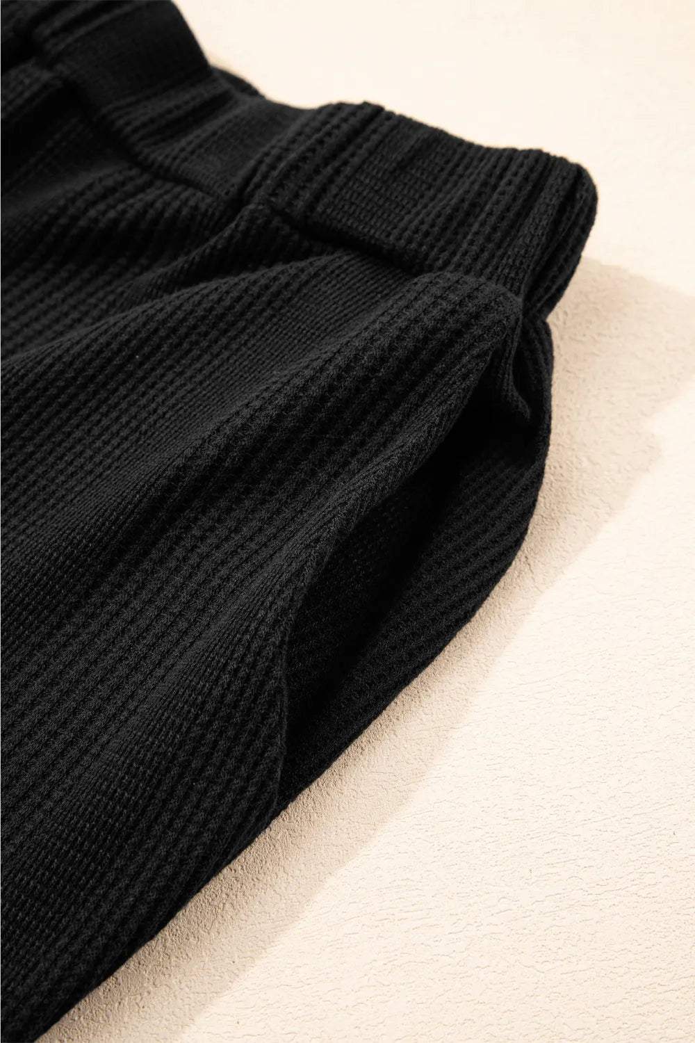 Color Ribbed Ruffle Tank Top and Pants Set