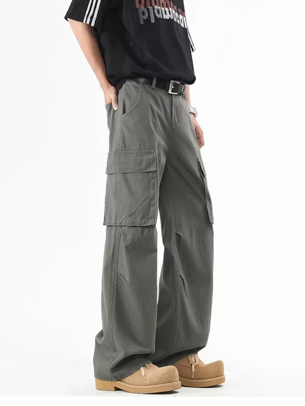 Men's Plus Size Loose Fit Cargo Pants