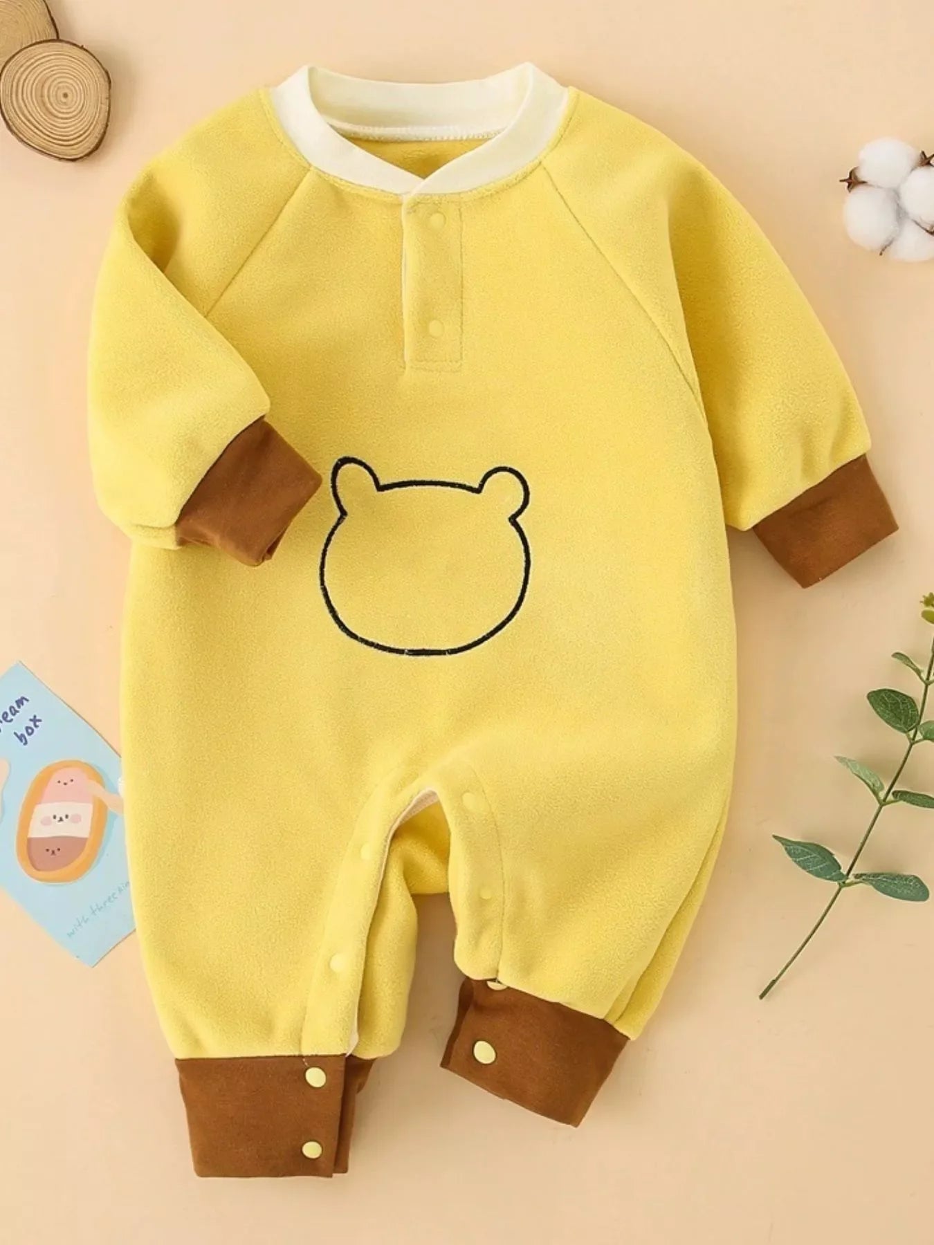 Children's Cute Bear Long Sleeve One-Piece