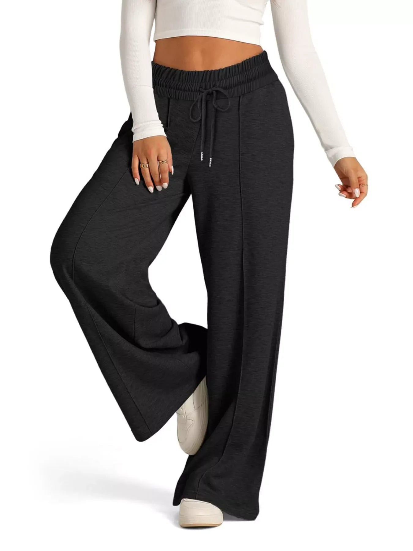 Wide Leg Drawstring Pants