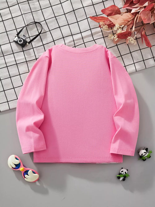 Children's Cute Unicorn Graphic Long Sleeve T-Shirt