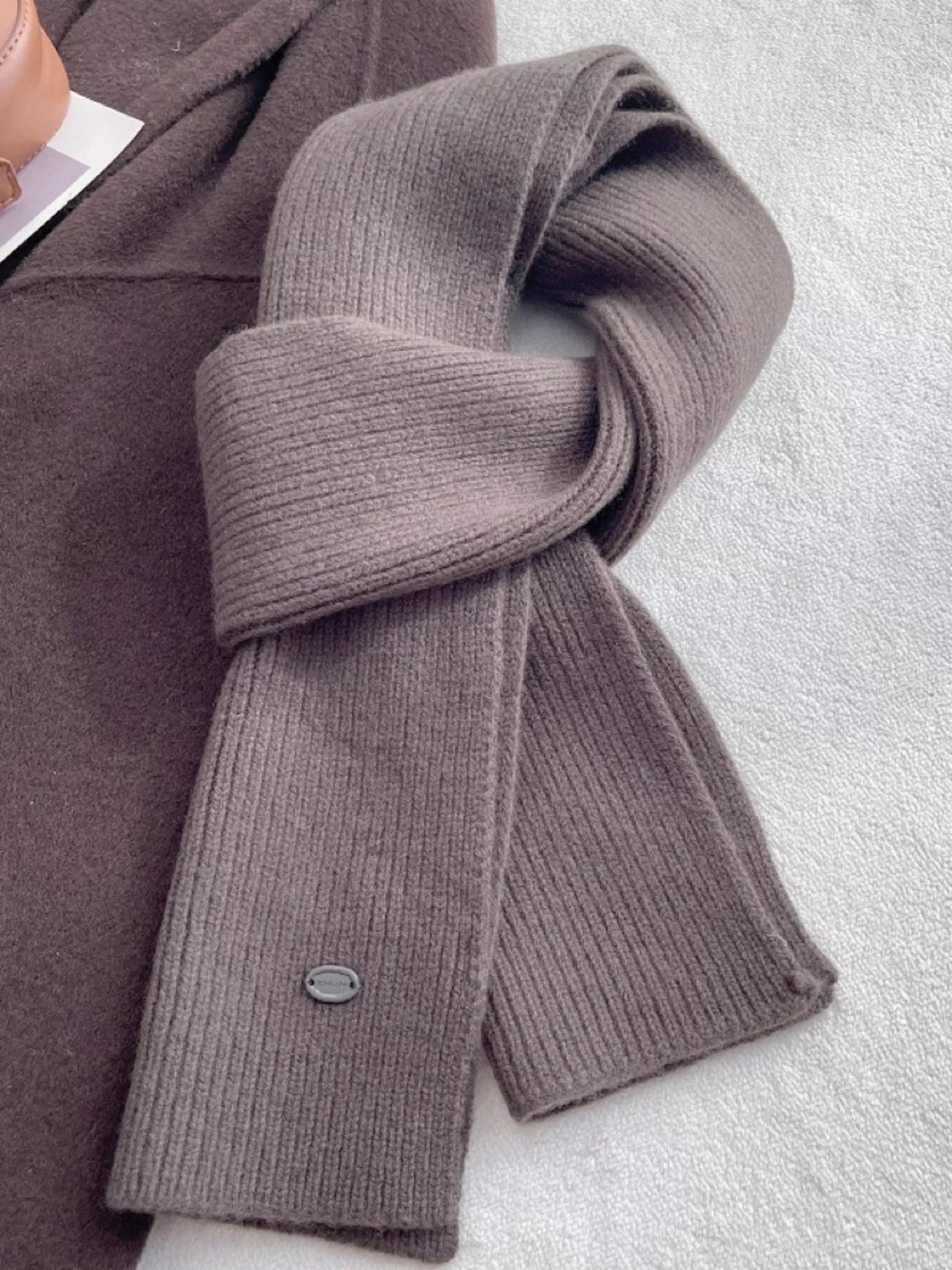 Pure Wool Soft Knit Scarf