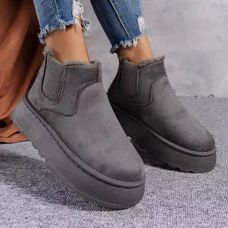 Round Toe Platform Boots