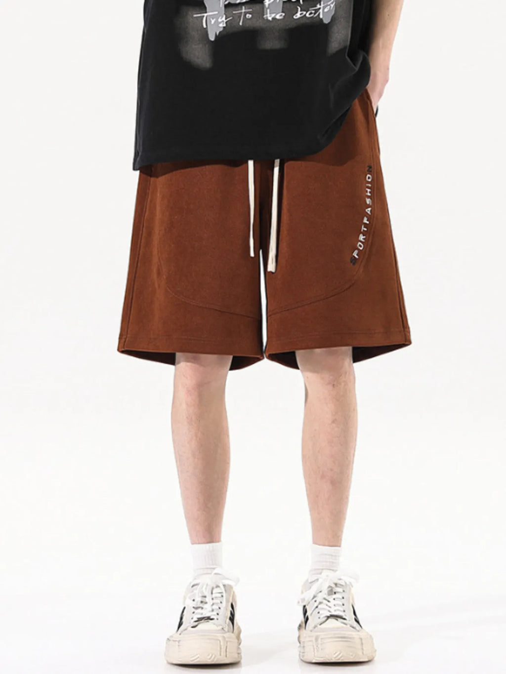 Men's Plus Size Drawstring Loose Fit Shorts