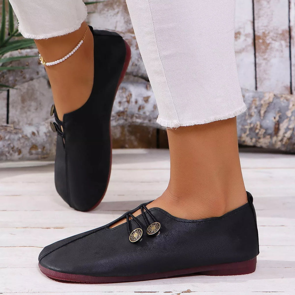 Round Toe Slip-Ons