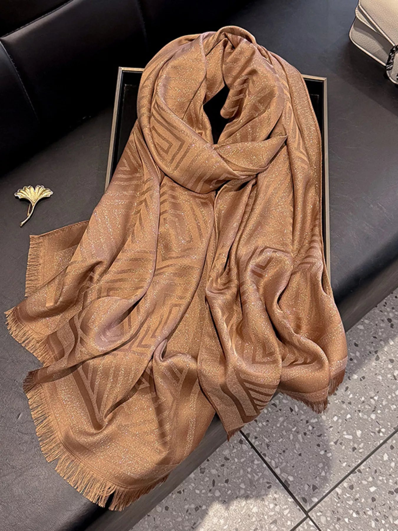 Raw Hem Lightweight Scarf