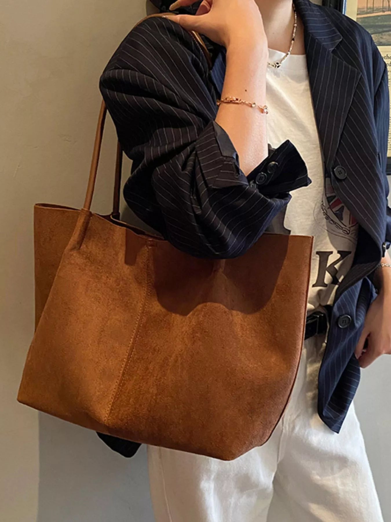 Solid Color Tote Bag