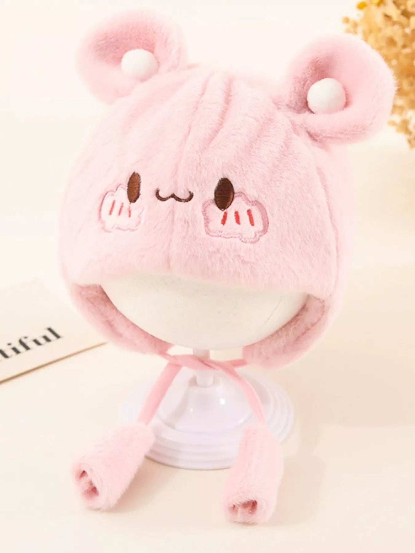 Children's Cute Bear Ear Plush Hat