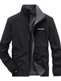 Men's Plus Size Lightweight Zip Up Jacket