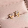 2 Carat Moissanite 925 Sterling Silver Stud Earrings