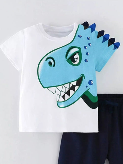Children's Dinosaur Short Sleeve T-Shirt & Shorts Set