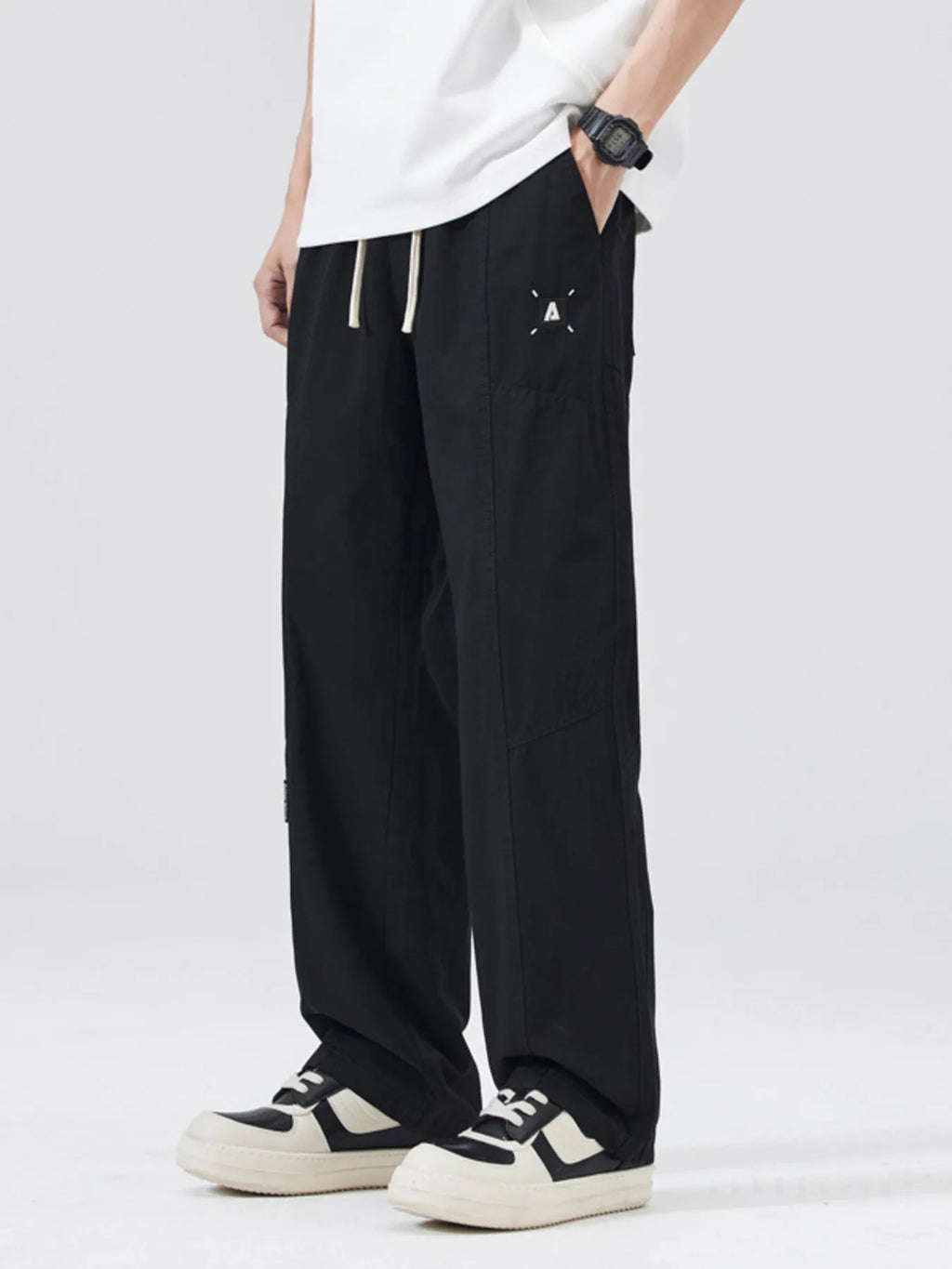 Men's Full Size Casual Loose Fit Drawstring Pants Plus Size