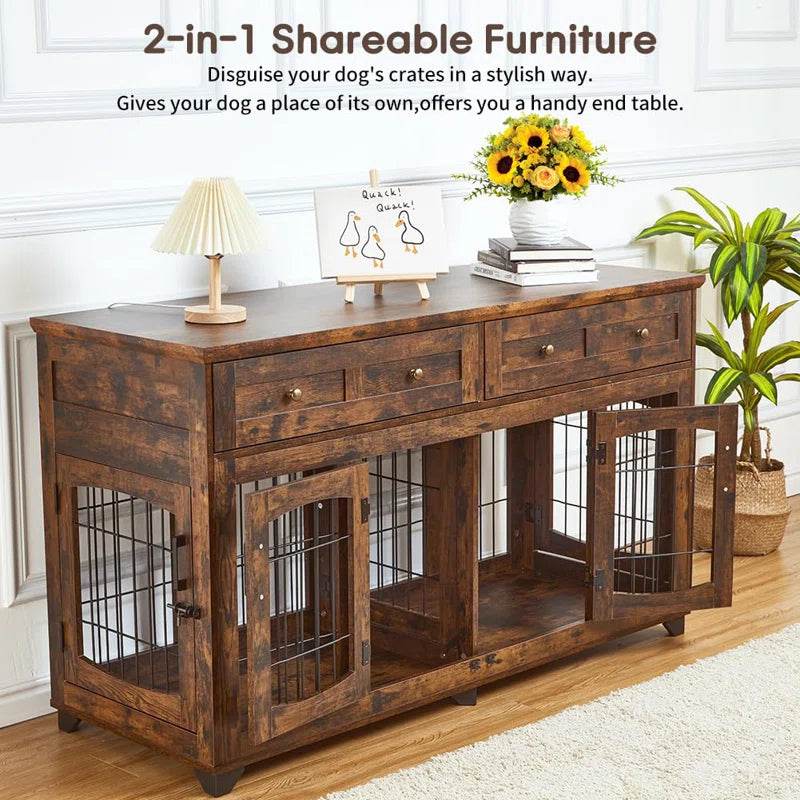 Modern Console Dog Crate