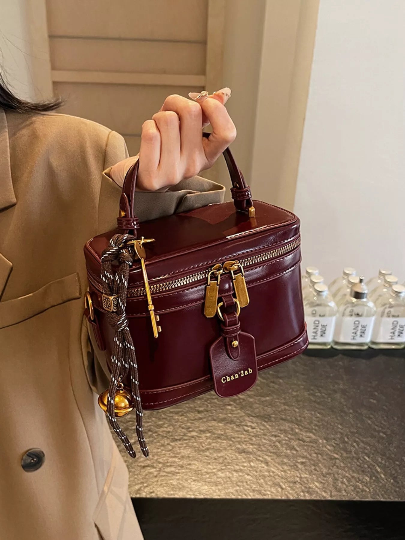 Retro Style Boxy Crossbody Bag