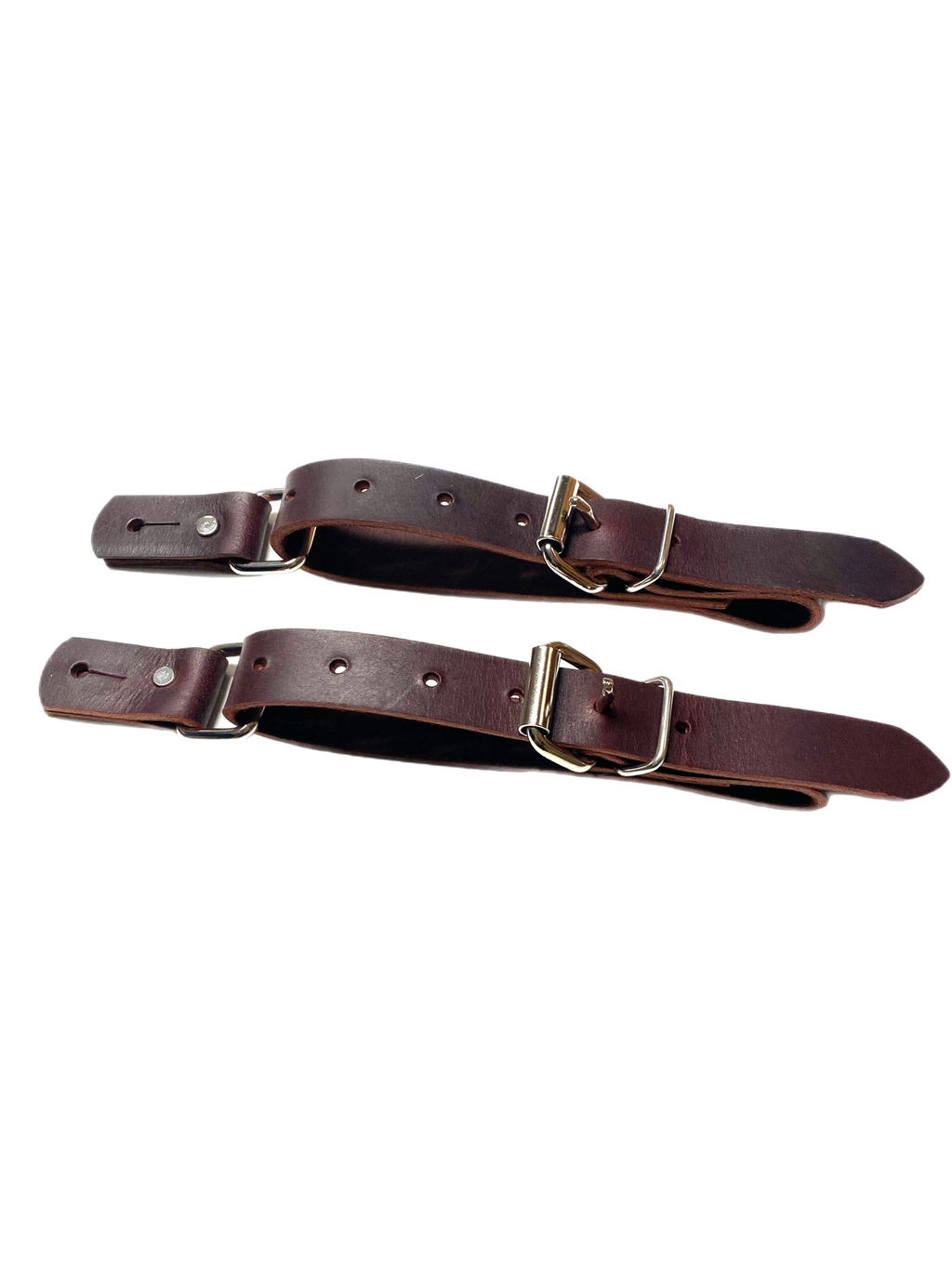 Jr Bull Riding Fold-Back Spur Straps – Youth Rodeo Leather Gear | Rowdy Rowels™