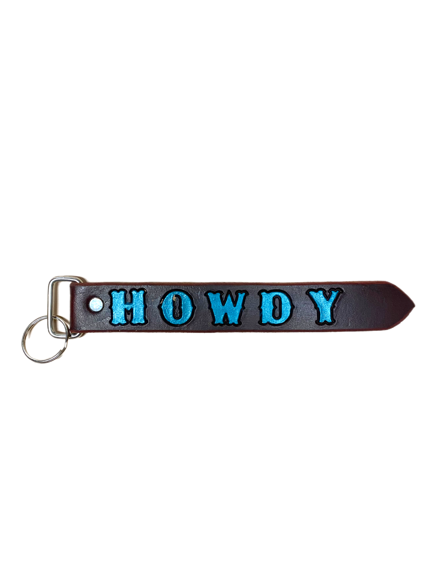 Discover the "Howdy" Handmade Leather Key Chains