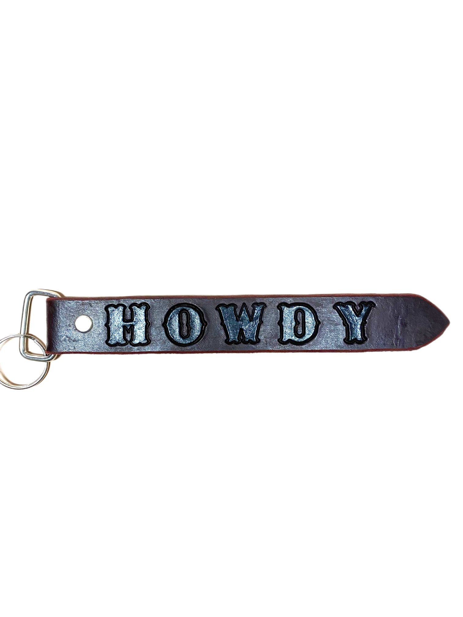 Discover the "Howdy" Handmade Leather Key Chains