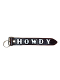 Discover the "Howdy" Handmade Leather Key Chains