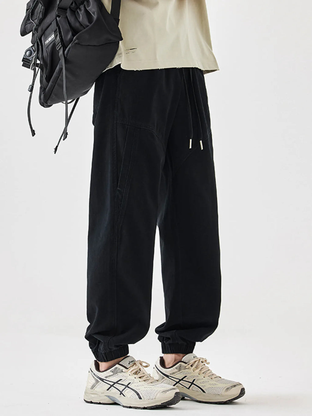 Men's Plus Size Casual Loose Fit Drawstring Pants