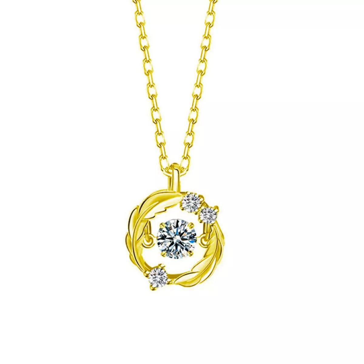 925 Sterling Silver Moissanite Pendant Necklace