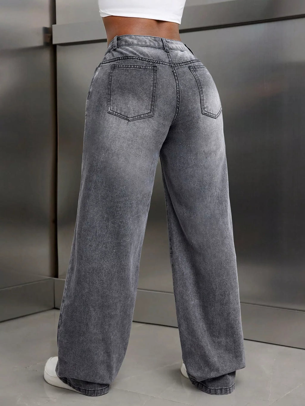 High Waist Wide Leg Jeans